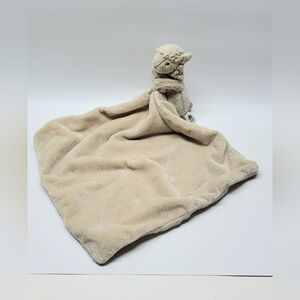 Jellycat London Bashful Llama Soother Security Blanket Lovey - Beige Tan - Cute!